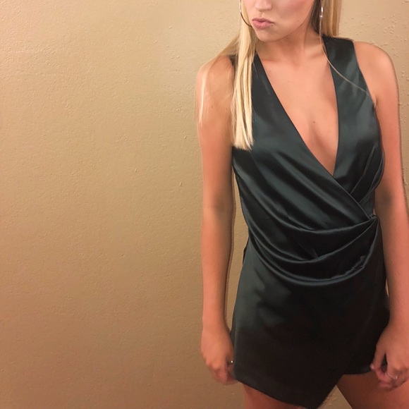 REVOLVE Laken Romper in Deep Teal - Picture 3 of 4